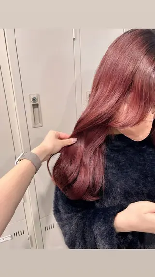 セミロング カラー IS所属・横浜美容室/透明感 カラー/レイヤーのヘアスタイル