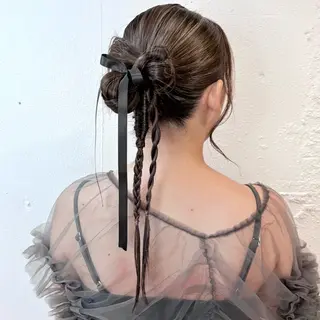 ロング ヘアアレンジ 髪質改善/縮毛矯正 /アレンジ🌙あまにのヘアスタイル