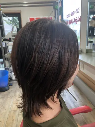 ミディアム 水谷 寛太のヘアスタイル