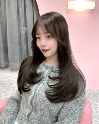 ロング 透明感カラー♡ 渋谷美容室￤Rinaのヘアスタイル