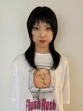 ロング ナカ/パーマ /メンズパーマのヘアスタイル