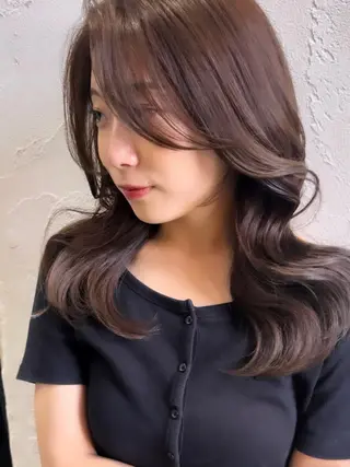 セミロング 剣持友希/ifh iizuka/高崎のヘアスタイル