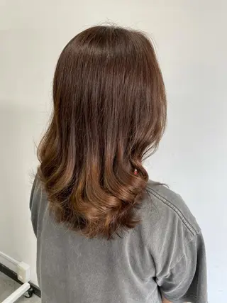 セミロング カラー ヘアアレンジ salowin新宿East3階所属・艶美髪/髪質改善 /縮毛矯正/木元渓太のヘアスタイル