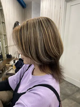 ミディアム 韓国風くびれヘア/ 小顔レイヤー🧿小林のヘアスタイル