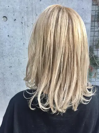 ミディアム カラー 💘透明感カラー💘 沖本 将宏のヘアスタイル