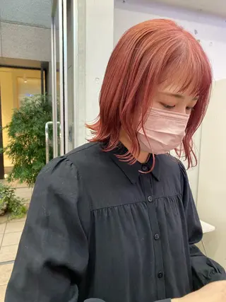 ミディアム カラー タカノ ノゾミのヘアスタイル