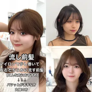 ミディアム カラー ヘアアレンジ 顔周り&ミディアム 特化/池袋/kokiのヘアスタイル