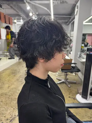 ショート パーマ 江坂/メンズカット メンズパーマ/山本翼のヘアスタイル