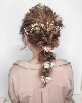 ミディアム ヘアアレンジ 透明感/レイヤー 🇰🇷tomonaのヘアスタイル