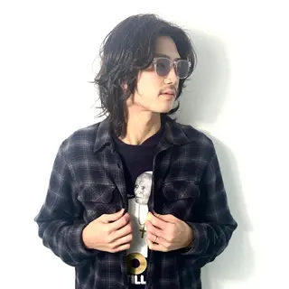 メンズ 柏メンズカットパーマ NO.1タイチのヘアスタイル