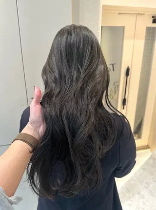 セミロング カラー 暖色系カラー/オリー ブカラー💚宮城のヘアスタイル