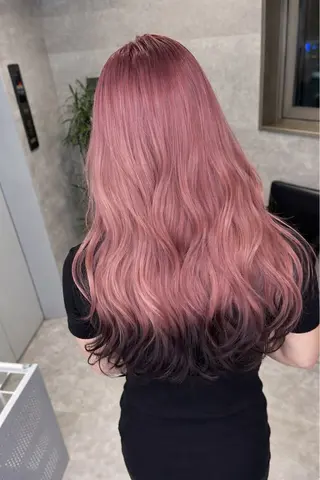 ロング カラー ダブルカラー 新宿のヘアスタイル
