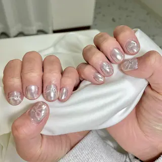 ネイル By moonネイル 🌷ワンホン/韓国風のネイルデザイン