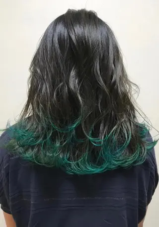 セミロング カラー 髪質改善/マツパ 垢抜け透明カラー衣笠のヘアスタイル