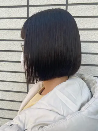 ミディアム カラー RURI韓国ボブ 🇰🇷タッセルボブのヘアスタイル