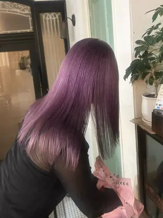 セミロング ミユウ/ ニュアンスカラーのヘアスタイル