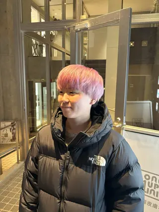 ショート カラー メンズ 一目惚れ艶ハイトーン バンド/しほ🪄のヘアスタイル