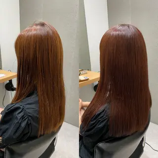 セミロング カラー 髪質改善ヘアケア 艶髪特化/上田のヘアスタイル