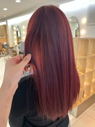 ロング 🍂透明感ベージュ カラー🍂森部杏菜のヘアスタイル