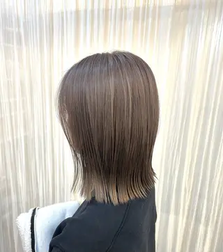 セミロング Masaki ブリーチカラーのヘアスタイル