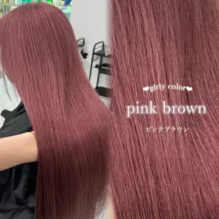 ロング カラー ヘアアレンジ 🤍淡色ピンク&ラベ ンダーYUKI🤍のヘアスタイル