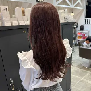 ロング カラー 葵/レイヤーカット/ 韓国風/透明感カラーのヘアスタイル