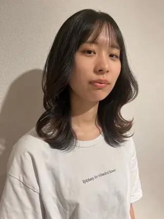 ミディアム Velvetonthebeach所属・カットモデル募集中 MIYUUのヘアスタイル