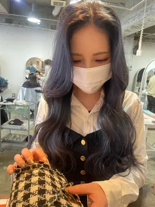 ロング カラー emu    head spa & treatment所属・髙塚碧🇰🇷 韓国ヘア🎗️のヘアスタイル