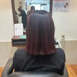 ミディアム MOLLASALON 浅香山店所属・髪質改善カラー 縮毛矯正🤍辻桃加のヘアスタイル