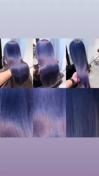 ロング カラー パーマ ヘアアレンジ メンズ ブリーチカラー🤍 颯馬🐈‍⬛のヘアスタイル