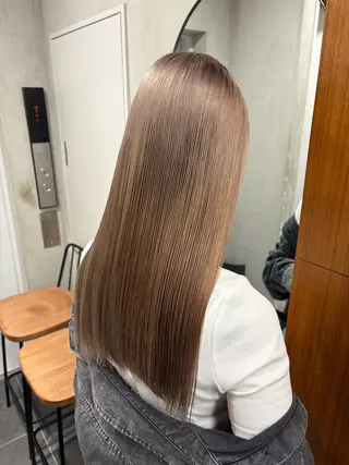 ロング カラー ぱつっとボブ/ natsukiのヘアスタイル