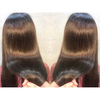 ロング 🫧透け感⋆艶髪💎 山口アヤカのヘアスタイル