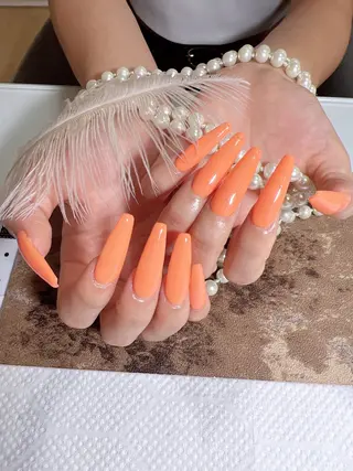 ネイル ネイルサロンAiri 長さ出し·シンプルのネイルデザイン