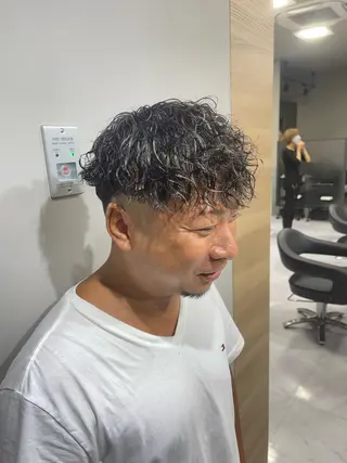 ショート パーマ メンズ ❄️メンズカット 落合諒❄️のヘアスタイル