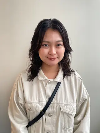 ミディアム パーマ Toiro 横浜所属・🎀レイヤー/パーマ カラー/ai🎀のヘアスタイル