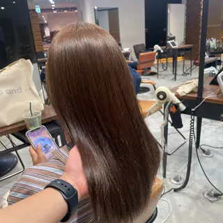 ミディアム カラー はやしだ あおいのヘアスタイル