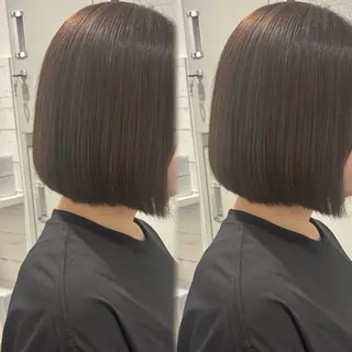 ショート カラー 髪質改善ストレート /暖色カラー🎀🪞のヘアスタイル