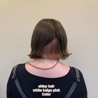 ミディアム カラー 艶髪レイヤー上田 紗也🇰🇷💗のヘアスタイル