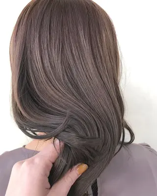 セミロング カラー 🌿透明感ヘア 園田　朱梨🌿のヘアスタイル