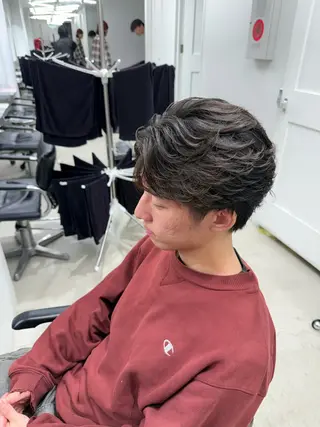 パーマ メンズ 深谷 侑亮のヘアスタイル