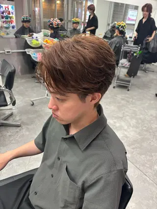 メンズ メンズ特化✨️ 韓国風パーマ🔥一八のヘアスタイル