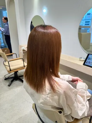 パーマ ulu名古屋栄所属・落合しほ/韓国ヘア/ 髪質改善/縮毛矯正のヘアスタイル