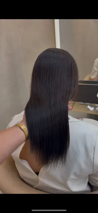 ロング カラー ボブ特化型美容師/赤 み消しカラー/ももかのヘアスタイル