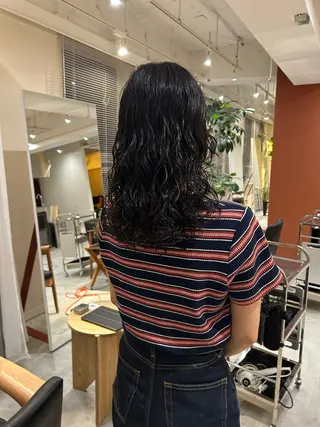 セミロング パーマ puf/ rinaのヘアスタイル