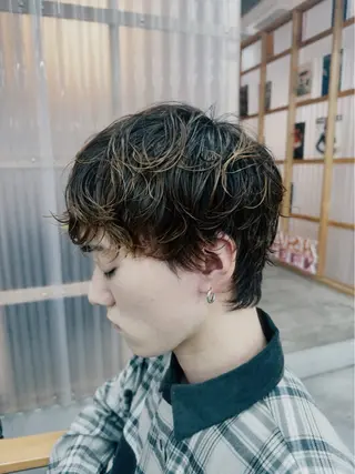 ショート パーマ メンズ 大阪心斎橋alu メンズヘア野田和宏のヘアスタイル