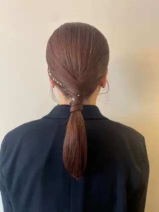 ミディアム ヘアアレンジ 小森 樹奈のヘアスタイル