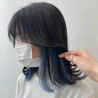ミディアム 韓国レイヤー/ヘア カラー🎀ayamiのヘアスタイル
