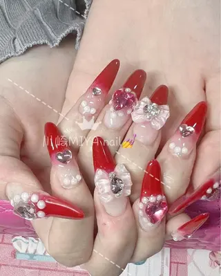 ロング 💜MIYA nail川崎店のネイルデザイン