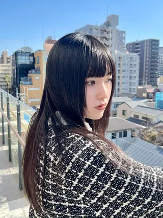 セミロング 園田 渉 ◤SHIKIO◢のヘアスタイル