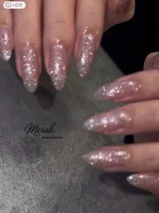 ネイル Kurobuchi パラジェル長さだしのネイルデザイン